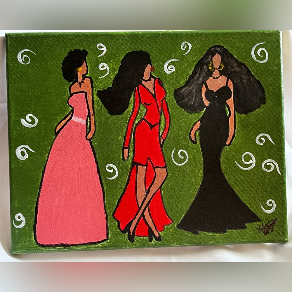 “She’s My Sister”, Hand Painted Wall Art.